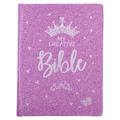 ESV My Creative Bible for Girls Faux Leather Hc, Purple Glitter by Christian Art Gifts