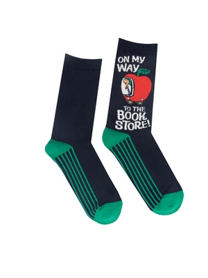 Richard Scarry: On My Way to the Bookstore Socks - Large by Out of Print