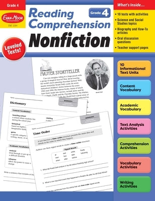 Reading Comprehension: Nonfiction, Grade 4 Teacher Resource by Evan-Moor Educational Publishers