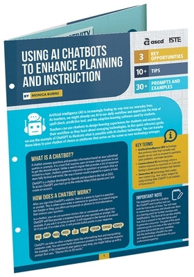 Using AI Chatbots to Enhance Planning and Instruction (Quick Reference Guide) by Burns, Monica