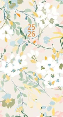 Feminine Floral 2-Year 2025-26 3.5 X 6.5 Monthly Pocket Planner by Willow Creek Press