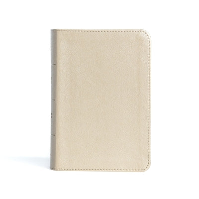 CSB Large Print Compact Reference Bible, Gold Leathertouch by Csb Bibles by Holman