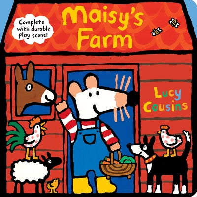 Maisy's Farm: Complete with Durable Play Scene: A Fold-Out and Play Book (Interactive Maisy the Mouse Play Scene with Punch-Out Removable Characters - by Cousins, Lucy