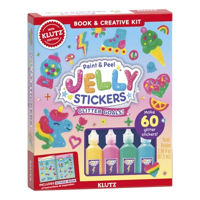 Paint & Peel Jelly Stickers: Glitter Goals by Klutz