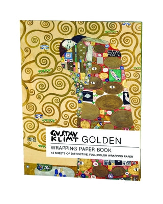 Golden, Gustav Klimt: Wrapping Paper Book by Teneues