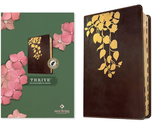 NLT Thrive Devotional Bible for Women (Leatherlike, Cascade Deep Brown, Indexed) by Tyndale