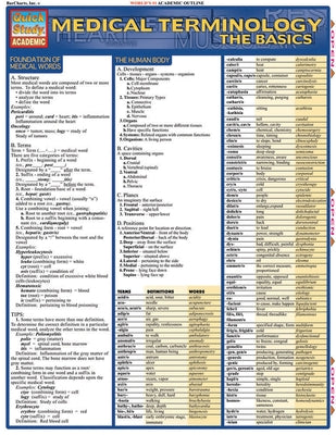 Medical Terminology: The Basics: A Quickstudy Laminated Reference Guide by Linton, Corinne