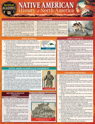 Native American History - North America: Quickstudy Lamninated Reference & Study Guide by Johansen, Bruce E.