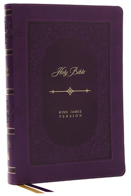 KJV Bible, Giant Print Thinline Bible, Vintage Series, Leathersoft, Purple, Red Letter, Comfort Print: King James Version by Thomas Nelson