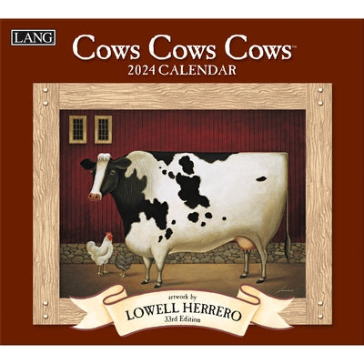 Cows Cows Cows 2024 Wall Calendar by Herrero, Lowell