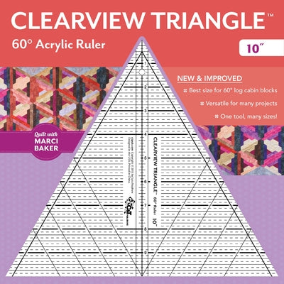 Clearview Triangle(tm) 60° Acrylic Ruler--10 by Nephew, Sara