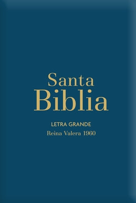 Biblia Rvr60 Letra Grande/Tamaño Manual - Azul Acero Con Indice Y Cierre (Bible Rvr60 Lp/Pocket Size - Steel Blue with Index and Closure) by Reina Valera 1960