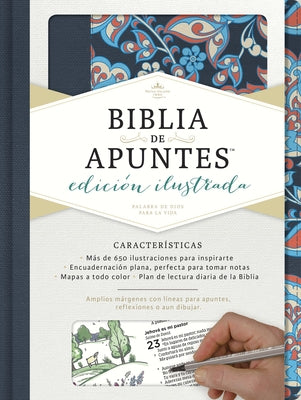 Rvr 1960 Biblia de Apuntes, Edición Ilustrada, Tela En Rosado Y Azul by B&h EspaÃ±ol Editorial