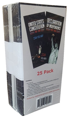 Pocket Declaration & Constitution - 250th Anniversary Edition (25-Pack) by National Center for Constitutional Studi