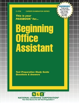 Beginning Office Assistant by Passbooks