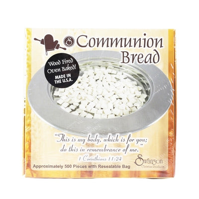 Communion Bread Squares Baked Swanson 500ct by Swanson Christian Products