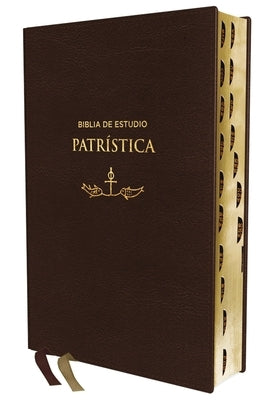 Reina Valera Revisada, Biblia de Estudio Patrística, Leathersoft, Marrón, Interior a DOS Colores, Con Índice, Palabras de Jesús En Rojo: La Sabiduría by Revisada, Reina Valera