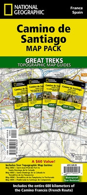 Camino de Santiago Map [Map Pack Bundle] Map by National Geographic Maps