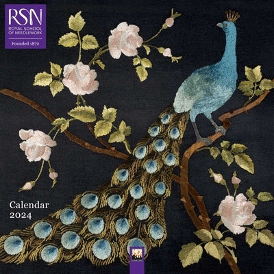 Royal School of Needlework Wall Calendar 2024 (Art Calendar) by Flame Tree Studio