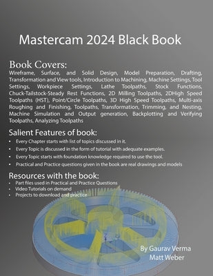 Mastercam 2024 Black Book by Verma, Gaurav