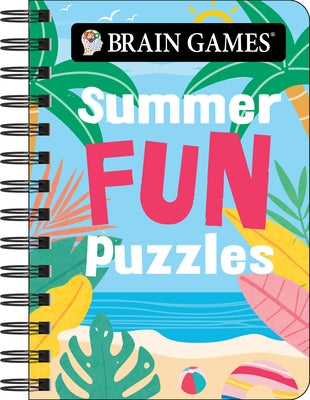 Brain Games - To Go - Summer Fun Puzzles 180+ Variety Puzzles Compact & Portable for Travel Beach, Vacation & Road Trip Activity Book Gift for Adults, by Publications International Ltd