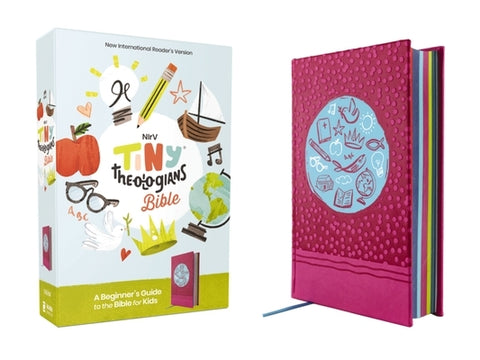 Nirv, Tiny Theologians Bible, Leathersoft Over Board, Pink, Comfort Print: A Beginner's Guide to the Bible - For Kids by Gannett, Amy