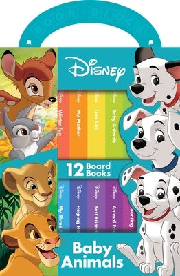 Disney: Baby Animals 12 Board Books by Pi Kids