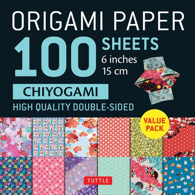 Origami Paper 100 Sheets Chiyogami 6 (15 CM): Tuttle Origami Paper: Double-Sided Origami Sheets Printed with 12 Different Patterns (Instructions for 5 by Tuttle Studio