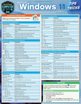 Microsoft Windows 11 - Tips & Tricks: Quickstudy Laminated Computer Reference Guide by Gatto, Katie