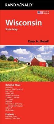 Rand McNally Easy to Read: Wisconsin State Map by Rand McNally