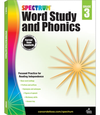 Spectrum Word Study and Phonics, Grade 3: Volume 82 by Spectrum