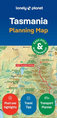 Lonely Planet Tasmania Planning Map by Planet, Lonely