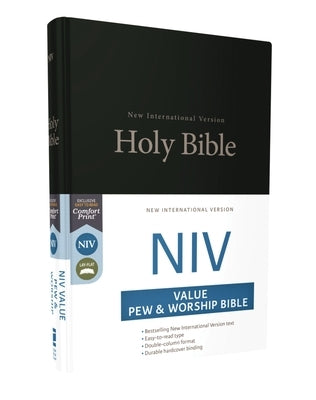 NIV, Value Pew and Worship Bible, Hardcover, Black by Zondervan