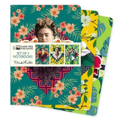 Frida Kahlo Set of 3 Standard Notebooks by Flame Tree Studio