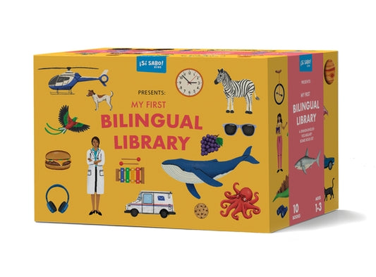 My First Bilingual Library: A Spanish-English Vocabulary Board Book Set of Colors, Numbers, Animals, Abcs, and More by Alfaro, Mike