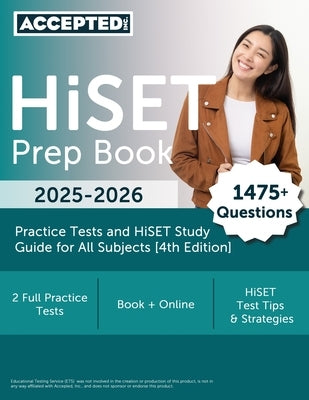 HiSET Prep Book 2025-2026: 2 Practice Tests and HiSET Study Guide for All Subjects [4th Edition] by McDivitt, G. T.