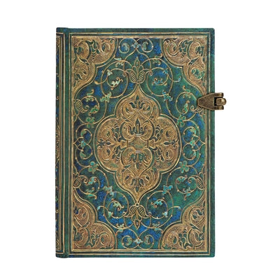 Paperblanks Turquoise Chronicles Hardcover Mini Lined Clasp Closure 240 Pg 120 GSM by Paperblanks