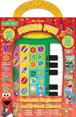 Sesame Street: My First Music Fun Portable Keyboard and 8-Book Library Sound Book Set: Portable Keyboard and 8-Book Library [With Battery] by Wage, Erin Rose