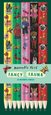 Fancy Fauna: 10 Graphite Pencils by L&#233;t&#233;, Nathalie