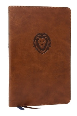 Nkjv, Thinline Bible Youth Edition, Leathersoft, Brown, Red Letter Edition, Comfort Print by Thomas Nelson