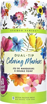 Studio Series Dual-Tip Coloring Markers (Set of 60) by Peter Pauper Press