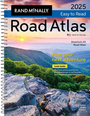 Rand McNally 2025 Easy-To-Read Midsize Road Atlas by Rand McNally