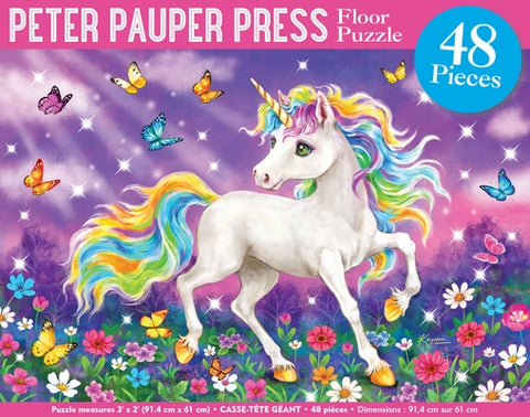 Unicorn World Kids' Floor Puzzle (48 Pieces) (36 Inches Wide X 24 Inches High) by 