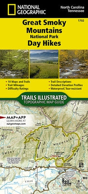 Great Smoky Mountains National Park Day Hikes Map by National Geographic Maps