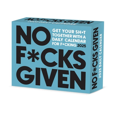 No F*cks Given 2025 6.2 X 5.4 Box Calendar by Willow Creek Press