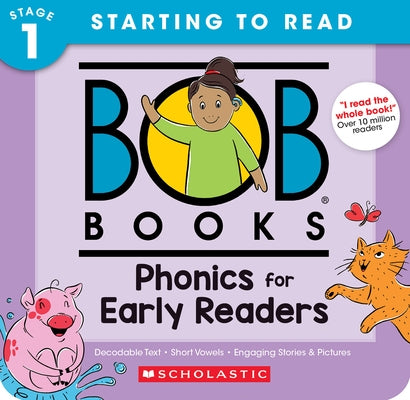 Bob Books - Phonics for Early Readers Box Set of 12 Paperbacks Decodable Phonics Books, Ages 4 and Up, Kindergarten (Stage 1: Starting to Read) by Charlesworth, Liza