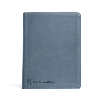 CSB Life Counsel Bible, Slate Blue Leathertouch: Practical Wisdom for All of Life by New Growth Press