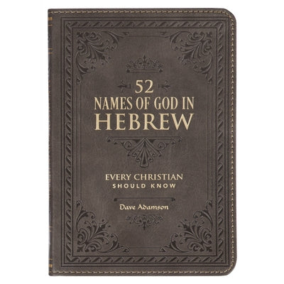 Gift Book 52 Hebrew Names of God Faux Leather by Christian Art Gifts