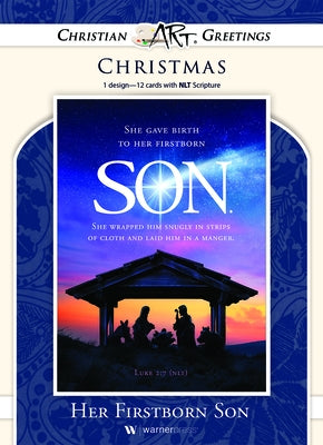 Boxed Cards - Christmas - Solid - Her First Born Son by Warner Press