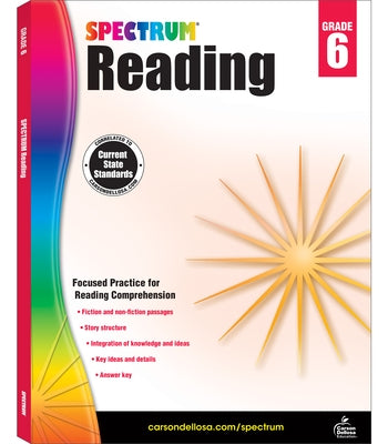 Spectrum Reading Workbook, Grade 6: Volume 25 by Spectrum